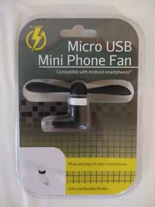Micro Mini USB Electric Fan Chic Phone Cooling For Android Smart Phones  - Picture 1 of 2