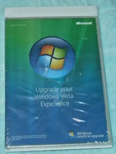 NEW Microsoft Windows Vista Experience Anytime Upgrade Factory Sealed Toshiba - Picture 1 of 3