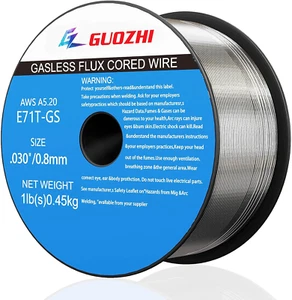 GZ GUOZHI Flux Core Welding Wire, E71T-GS .030" 1-Pound Spool Gasless Mild - Picture 1 of 12