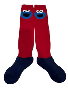 Children Socks Cookie Monster Sesame Street. Size:2-8 Nylon & Acrylic Material - Picture 1 of 11