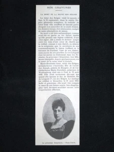 La principessa del Belgio Stéphanie Stampa del 1902 - Bild 1 von 1