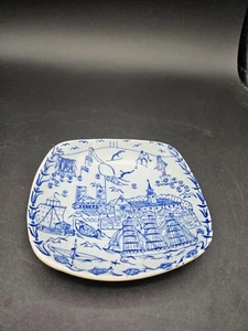 VTG. Stavangerflint Norway Plate Blue/White - Picture 1 of 6