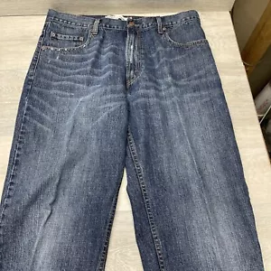 Pantalones de mezclilla Levis 569 para hombre 36x32 azul lavado medio pierna recta cómodos cremallera mosca - Imagen 1 de 13
