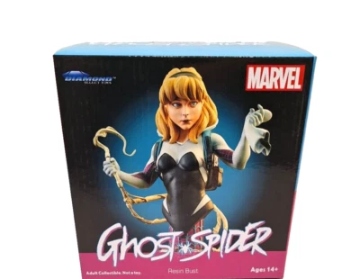 Estatua busto Diamond Select Marvel Comics Ghost Spider escala 1/7 limitada a 3000 Foto 1 de 4