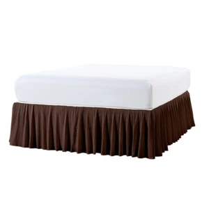 HST Super Soft Solid Brushed Microfiber 18" Pleated Bed Skirt/ Dust Ruffle - Picture 1 of 192