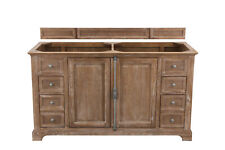 James Martin 60" Providence Double Cabinet Vanity - Driftwood