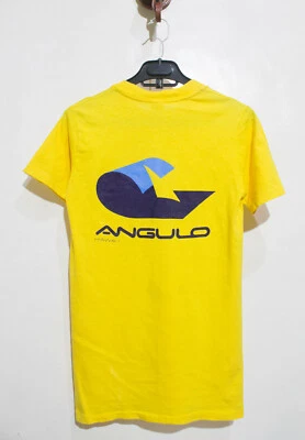 Vintage 70s 80s Angulo Hawaii Lightning Bolt Board Pocket T Shirt size Small - Imagem 1 de 4