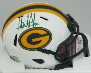 Packers Receiver STERLING SHARPE Signed LUNAR Speed Mini Helmet AUTO - JSA!