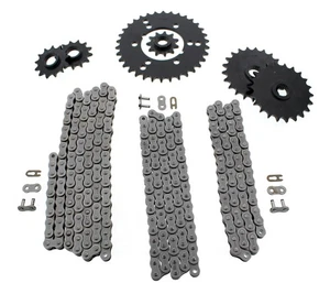 1996 - 1998 Polaris Xplorer 400L 400 4x4 Non O Ring Chains & Complete Sprockets - Foto 1 di 2
