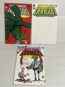 Lote de cubiertas variante de cómics de imagen Savage Dragon #250 2020 E, F, G - Imagen 1 de 11