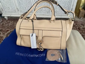 Rebecca Minkoff bowery satchel tote, biscuit, NWT$395 - Picture 1 of 14