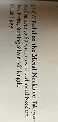 Collar Silpada Pedal al Metal Foto 1 de 3
