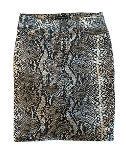 ZARA Woman Schlangenleder Bleistiftrock Größe 6 Tiermotiv hohe Taille Midi figurbetont - Bild 1 von 1