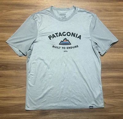 Patagonia Men Capilene Daily Baselayer Grey Short Sleeve Performance Shirt Sz M - Image 1 of 4