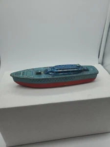 Old Push Tin Metal Boat Missouri toy - Picture 1 of 6