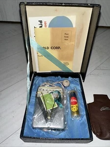 Vintage Toshiba 4 Transistor THA-1001 Hearing Aid 1964 Never Used See Photos - Picture 1 of 9