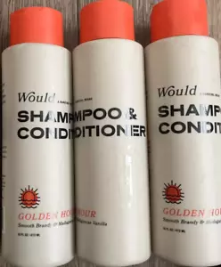 Set of 3 Would A Barstool Bran 2 in 1 Shampoo and Conditioner Golden Hour 16 Oz - Picture 1 of 1