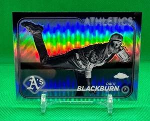 2024 Topps Chrome Negative SP Paul Blackburn Negative Oakland Athletics - Picture 1 of 2