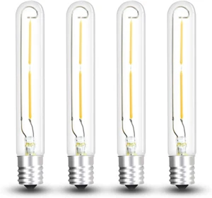 LED T6.5 Tubular Filament Bulb, 2W T6.5 LED Appliance Light Bulb E17 Intermediat - Picture 1 of 7