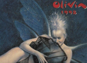 Calendario de pared de arte Olivia 1998 heavy metal a todo color 12"" x 12"" calendario de pared artístico - Imagen 1 de 2