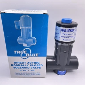 Plast-O-Matic True Blue normal geschlossen 20 W Magnetventil EASMT4EP12W20-PV-24DC - Bild 1 von 7