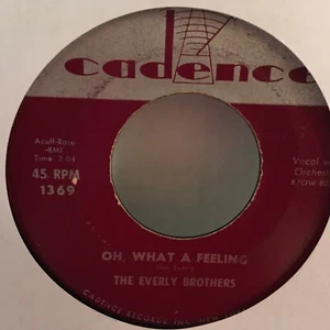 THE EVERLY  BROTHERS    7"  VINYL  SINGLE , TIL I KISSED YOU / OH WHAT A FEELING - Picture 1 of 2