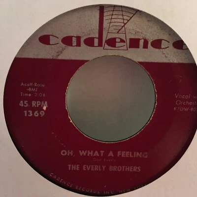 THE EVERLY  BROTHERS    7"  VINYL  SINGLE , TIL I KISSED YOU / OH WHAT A FEELING - Image 1 of 2