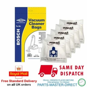 FITS BOSCH TYPE G HIGH FILTRATON PLASTIC HOLDER VACUUM CLEANER DUST BAGS x 5 pmd - Picture 1 of 2