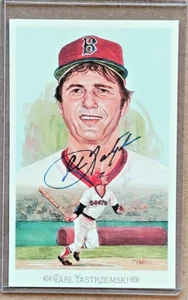 Carl Yastrzemski Autographed 1989 Perez Steele Postcard #44 4839/10K  HOF Auto - Picture 1 of 2