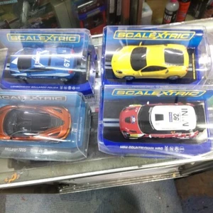Scalextric 1/32 slot car Set of 4 Running operation tested Slot Car From Japan - Picture 1 of 11