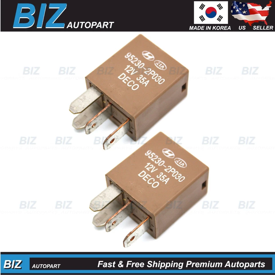 OEM 2X Power Relay for 2011-2025 Hyundai Kia Genesis Various Models 95230-2P030 - Image 1 of 4