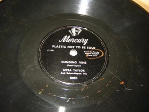 78 RPM Myra Taylor: Clinging Vine / It's a Sin To Tell a Lie Mercury 8081 promo - Picture 1 of 2