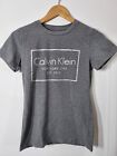 Calvin Klein Women's Logo Short Sleeve T-Shirt In Grey Size XS
