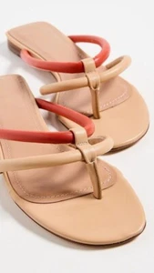 Mansur Gavriel Filo Flip Flops Sandals Sand/Papaya Womens Size 36 - Picture 1 of 11