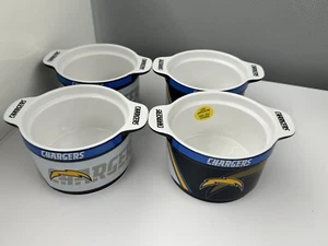 Case Of 4 New Boelter Brands San Diego Chargers 23 Oz Crock Dip Chili Bowl NFL - Picture 1 of 9