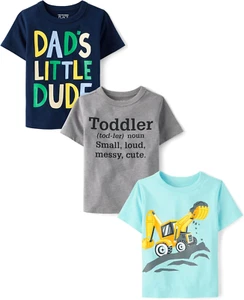 Baby Boys' and Toddler Assorted Everday Short Sleeve Graphic T-Shirts,Multipacks - Picture 1 of 12