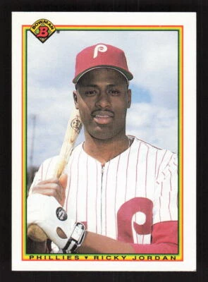 1990 Bowman  #156 Ricky Jordan  Philadelphia Phillies - Image 1 of 2