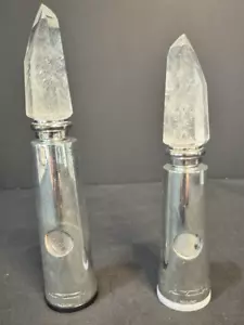 Hans Turnwald Signature Collection White Quartz Salt & Pepper Grinders READ - Picture 1 of 6