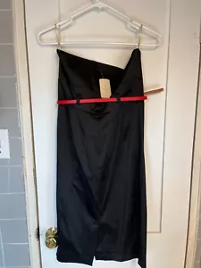 TWENTY ONE strapless black dress with belt size M - Picture 1 of 3