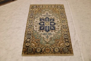 Area Rug 4x6, Serapi Rug, Hand Knotted Wool Rug, Caucasian Rug, Oriental Rug - Picture 1 of 7