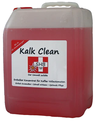 SHB SWISS GMBH SHB Swiss Kalk Clean 5 L Kanister - Entkalker Konzentrat für Kaffeevollautomaten