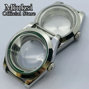 Miuksi 40mm watch case domed glass fit NH35 NH36 ETA2824 2836 Miyota8215 DG2813 - Picture 1 of 9