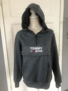 Tommy Jeans Hoodie Damen Sweatpullover Sweatjacke Sweatshirt Gr. S grau - Bild 1 von 11