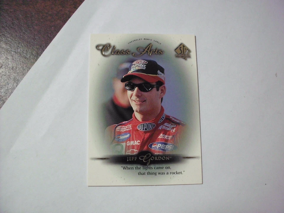 JEFF GORDON 1999 SP AUTHENTIC NASCAR RACING CARD 65 CLASS ACTS  65 AWESOME - Image 1 of 1