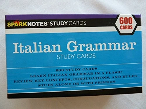 SPARKNOTES STUDY CARDS - ITALIAN GRAMMAR STUDY CARDS - 600 **Mint Condition** - Image 1 of 1
