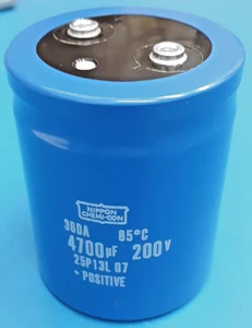 NIPPON CHEMICON E36D201LPN472TD79M CAP ALUM 4700UF 200V SCREW CHASIS* 1 PC - Picture 1 of 1