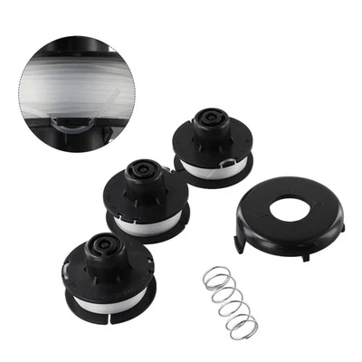 Trimmer Line Spool Set Compatible with Multiple Models Includes Spring Lid - Image 1 of 4