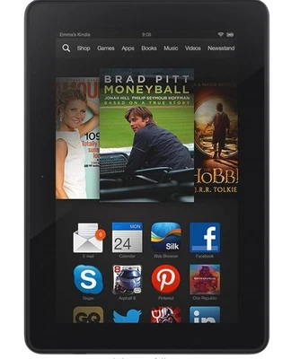 Kindle Fire HDX 3rd Generation 16GB 7 inch screen Bundle with magnetic cover - Image 1 of 4