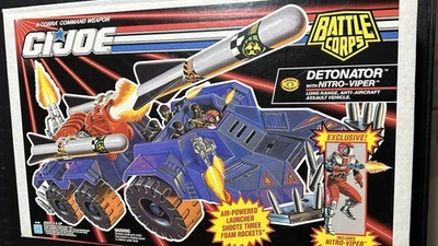 1993 GI Joe Battle Corps Detonator with Nitro-Viper Vintage New In Box* - Image 1 of 4