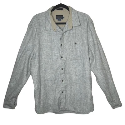 Pendleton Men's Trail XL 100% Wool Button Up Shirt with Suede Elbow Patches - Image 1 of 4